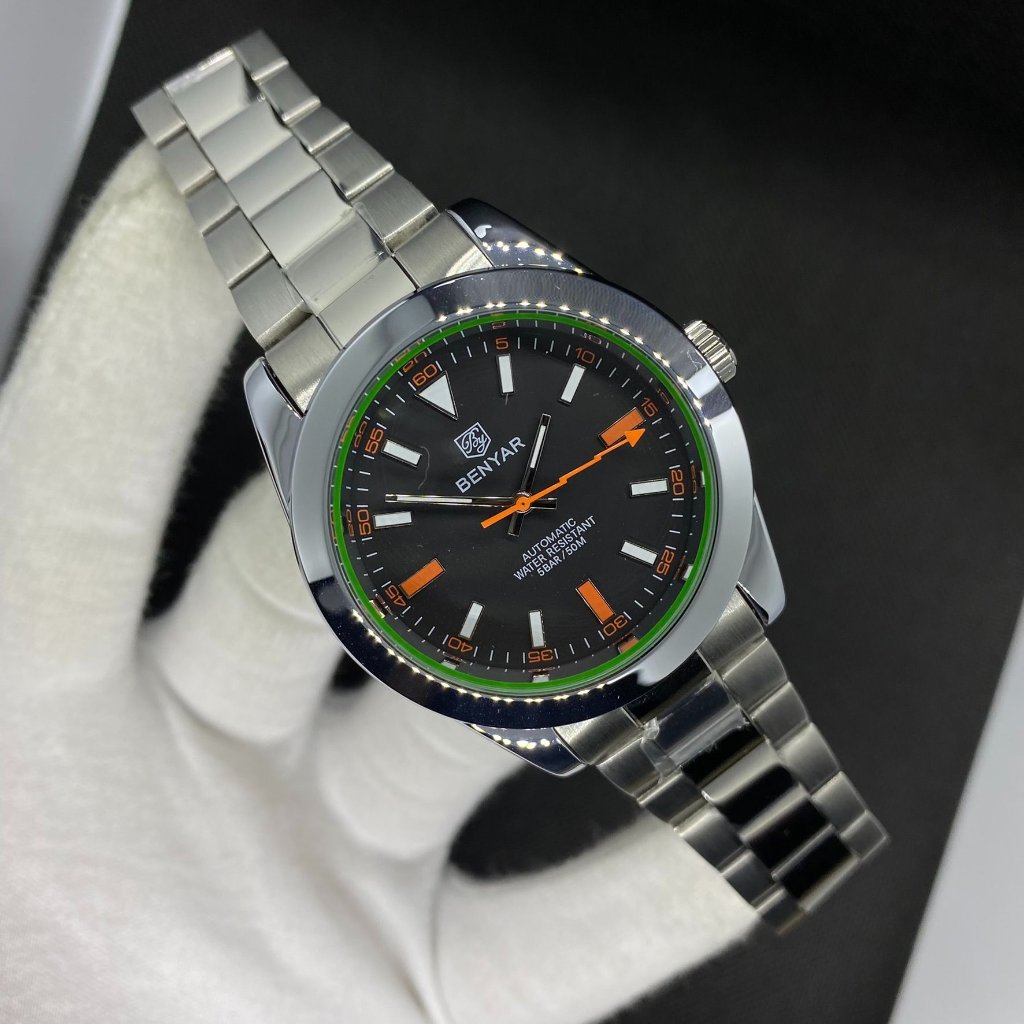 Last Stocks Mens Automatic Mechanical 50m Waterproof Milgauss Design Watch